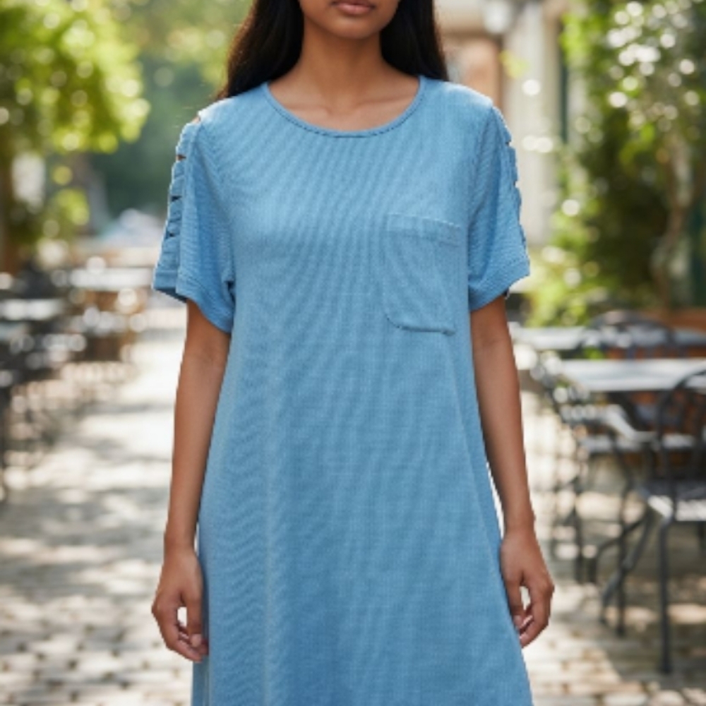 NWT/New In/Casual Blue T-Shirt Dress